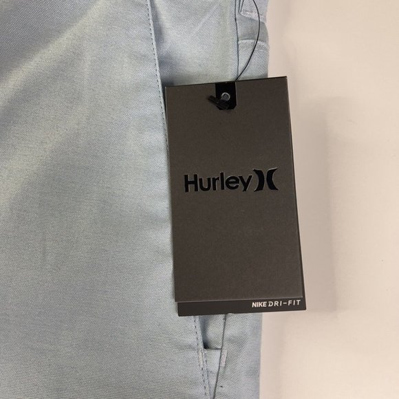 Hurley Mens Nike Dri-Fit Breathe 19" Walk Shorts Blue Stretch Pockets 34 New - Picture 5 of 10